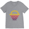 sunset line V-Neck Tee