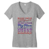 my mom is in heaven forever Women's V-Neck T-Shirt
