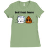 best friends forever Ladies Fitted T-Shirt