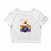 Ceremony of Love with Rainbow Colors Crop Top
