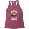Never Underestimate A Man Who Watches The 100 And Was Born in December Racerback Tank