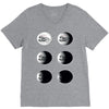 the phases of the moon of laika dog V-Neck Tee