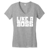 like a boss Women's V-Neck T-Shirt