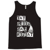 eat sleep sail repeat Tank Top