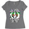 if it tastes like chicken, funny rude ideal birthday present Women's Triblend Scoop T-shirt