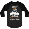 daddy and son not always eye to eye 3/4 Sleeve Shirt