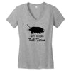 anti vegan task force Women's V-Neck T-Shirt