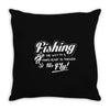 fishing   through his fly! Throw Pillow