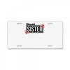 blessed sister with flower License Plate
