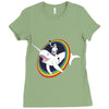 narwhal rainbow stormtrooper Ladies Fitted T-Shirt