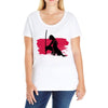 Wolf And Lady Ladies Curvy T-Shirt