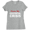 existential crisis Ladies Fitted T-Shirt