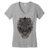 samurai dawn Women's V-Neck T-Shirt