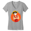 monkey d. luffy Women's V-Neck T-Shirt