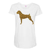 leopard pattern Maternity Scoop Neck T-shirt