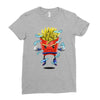 saiyan fries Ladies Fitted T-Shirt