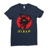 love ninja monkey banana Ladies Fitted T-Shirt