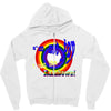 i am not gay, i just like rainbows Zipper Hoodie
