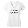Fuckin Savage Women's V-Neck T-Shirt