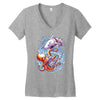 octopus vs shark Women's V-Neck T-Shirt