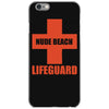 nude beach   lifeguard iPhone 6/6s Case