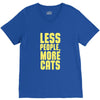 less people, more cats V-Neck Tee