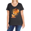 lion evolution Ladies Curvy T-Shirt
