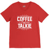 coffee before talkie funny V-Neck Tee