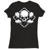 skate until the end black Ladies Fitted T-Shirt