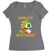 World's Best Boss Mario Women's Triblend Scoop T-shirt