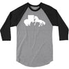 b&auml;r vs einhor  funny 3/4 Sleeve Shirt