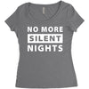 No More Silent Nights Women's Triblend Scoop T-shirt