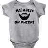 mens beard Baby Onesie