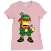 happy saint patrick day simpson 2 Ladies Fitted T-Shirt