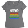 Stand Up for Science Women's Triblend Scoop T-shirt