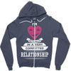 I Am Actually In A Very Commited Relationship Zipper Hoodie