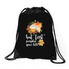 but first pumpkin space latte Drawstring Bags