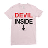 devil inside Ladies Fitted T-Shirt