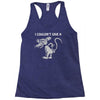 i don't i couldn't give a rats Racerback Tank