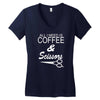 all i need is coffee sciossors Women's V-Neck T-Shirt