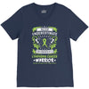 Never Underestimate The Strength Of A Lymphoma Cancer Warrior V-Neck Tee