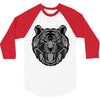 tiger zentangle 3/4 Sleeve Shirt