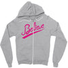 believe hand lettering printed t shirt Zipper Hoodie