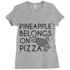 pineapple pizza Ladies Fitted T-Shirt