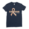 Survivor Of Uterine Cancer Ladies Fitted T-Shirt