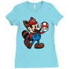 vintage plumber Ladies Fitted T-Shirt
