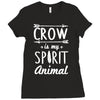 crow is my spirit animal Ladies Fitted T-Shirt
