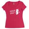 alright dave Women's Triblend Scoop T-shirt
