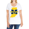 indiana for michigan Ladies Curvy T-Shirt