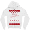 merry christmas ugly christmas sweater Zipper Hoodie